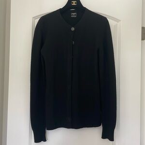 Sold eBay Chanel black cardigan sweater 100% cashmere size 38